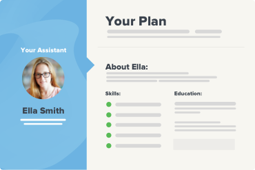 Get matched with a virtual assistant in 24 hours, with a plan to get started